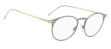 Designer Men Hugo Boss Eyeglasses: 1252 - Matte Ruthenium(2)- SpecSMART Eye Clinic (Diagonal View)